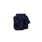 Dice Kayek Sculptural Fold Mini Skirt in Navy | Mini Skirts | Luxury Shoes 