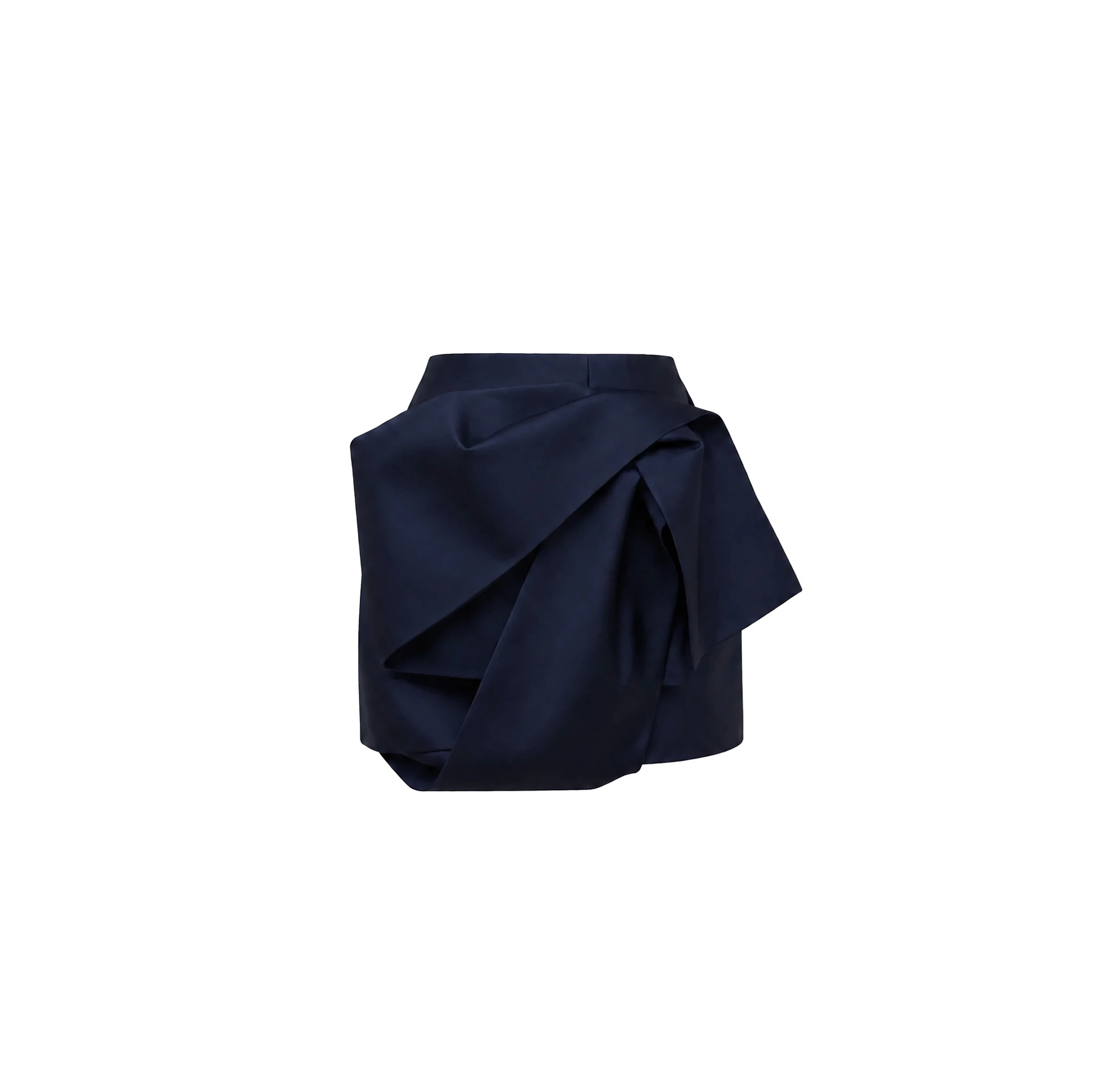 Dice Kayek Sculptural Fold Mini Skirt in Navy Dice Kayek Sculptural Fold Mini Skirt in Navy | Mini Skirts | Luxury Shoes