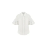Dice Kayek Signature Cotton Voile Shirt in Optic White | Shirts | Luxury Shoes 