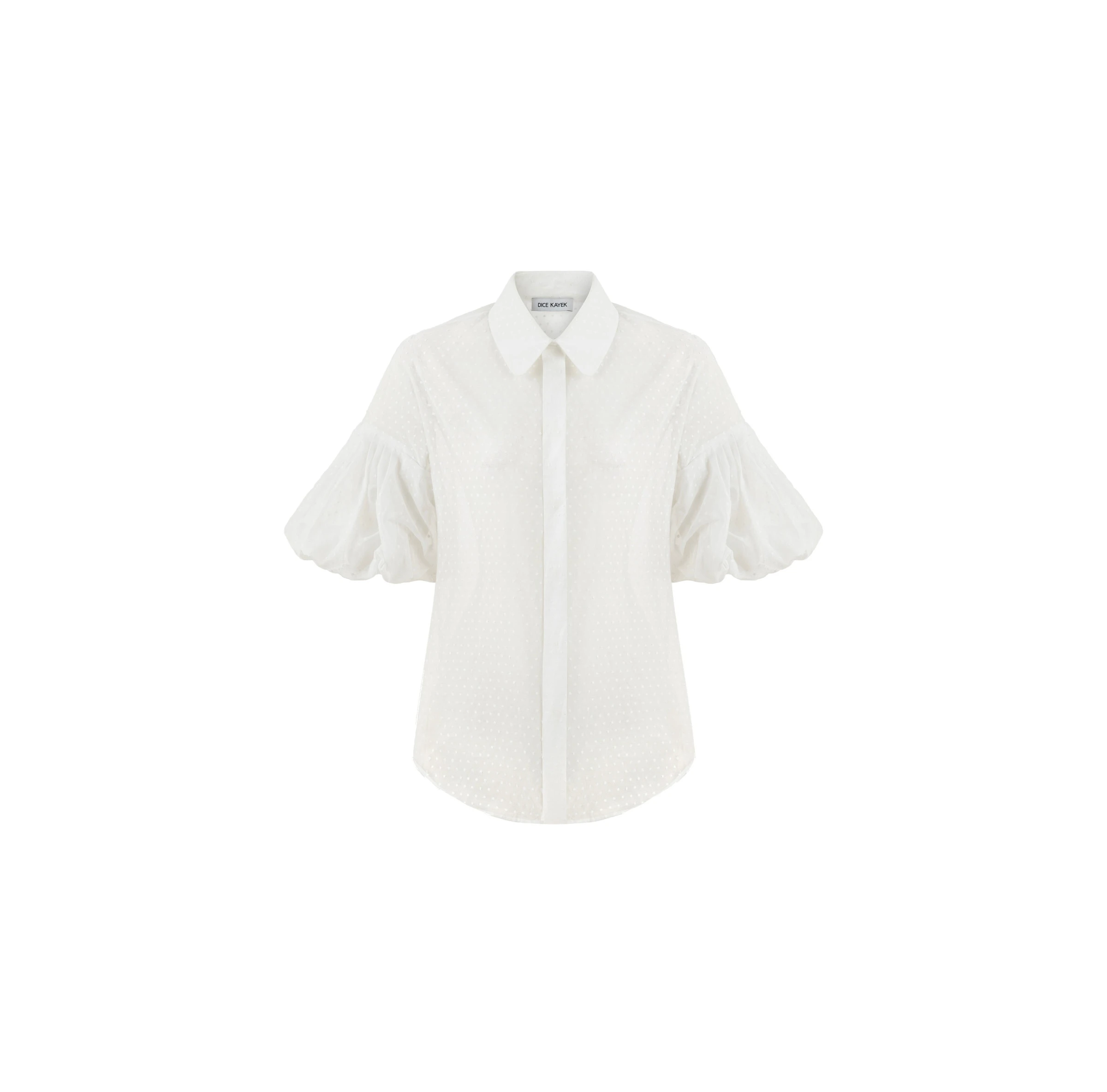 Dice Kayek Signature Cotton Voile Shirt in Optic White Dice Kayek Signature Cotton Voile Shirt in Optic White | Shirts | Luxury Shoes