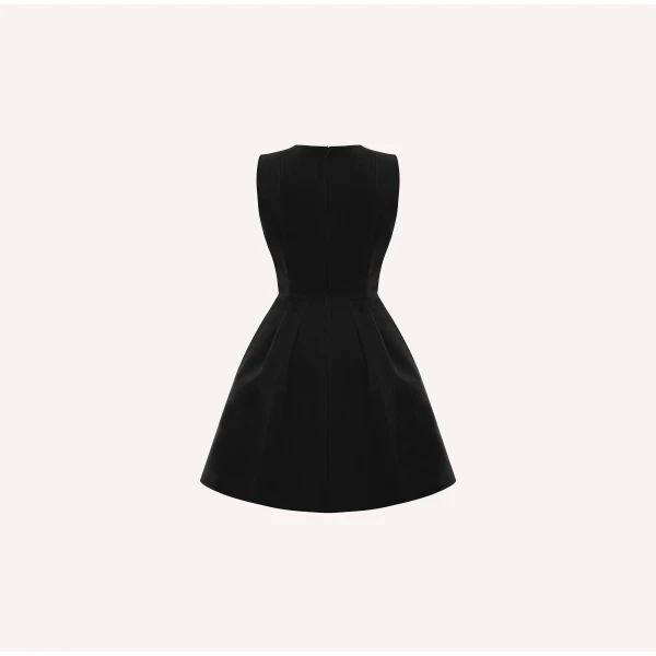 Dice Kayek Signature Sleeveless Mini Dress in Black | Mini Dresses | Luxury Shoes 