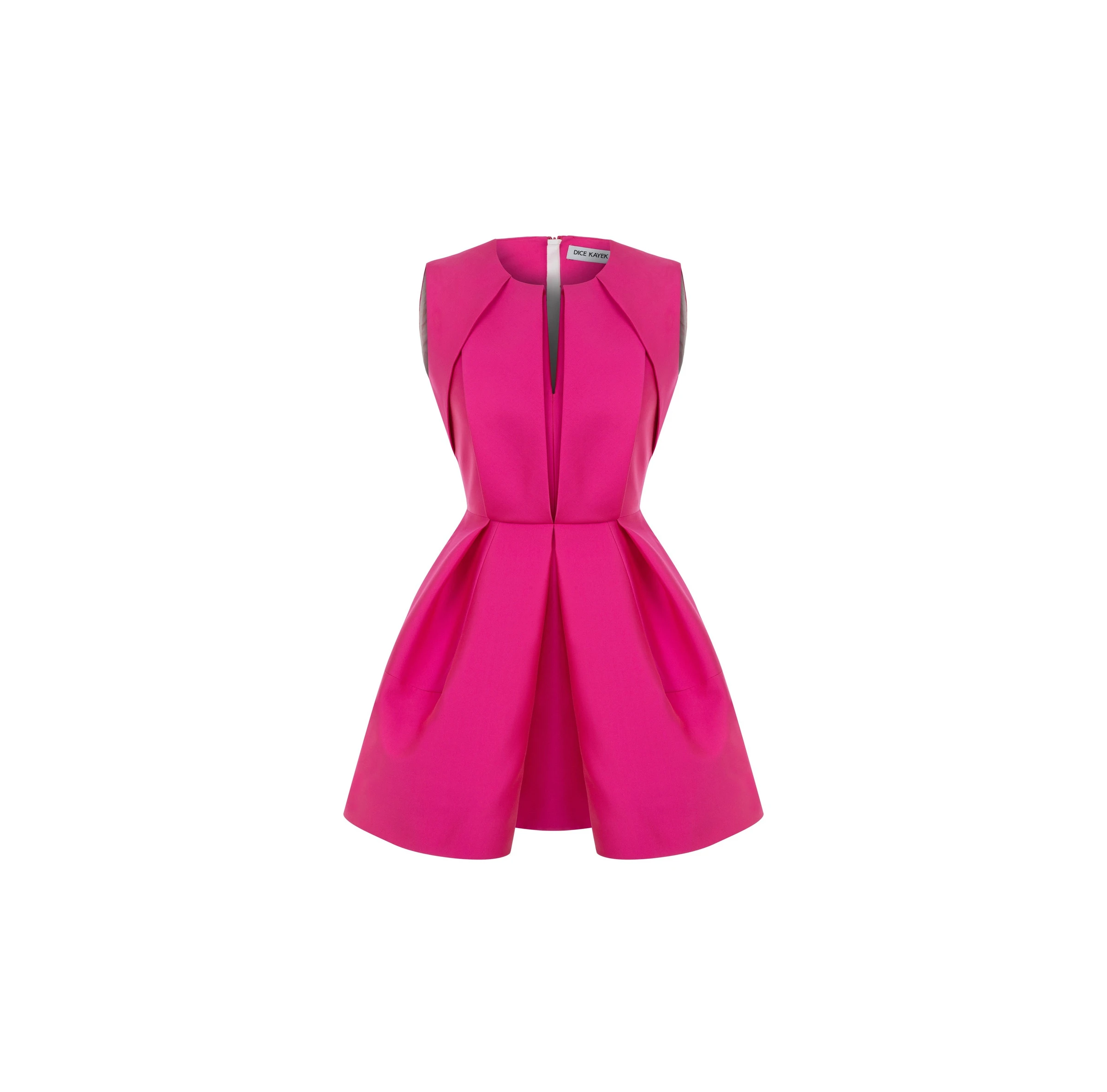 Dice Kayek Signature Sleeveless Mini Dress in Fuchsia Dice Kayek Signature Sleeveless Mini Dress in Fuchsia | Mini Dresses | Luxury Shoes