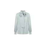 Dice Kayek Silk Tie Blouse in Nile | Blouse | Luxury Shoes 