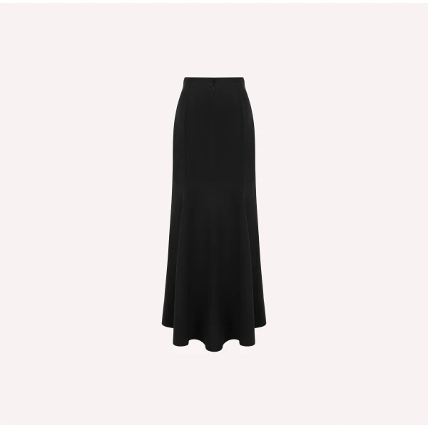 Dice Kayek Sleek Black High-Waisted Maxi Skirt | Maxi Skirts | Luxury Shoes 