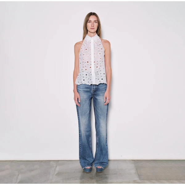 Dice Kayek Straight Leg Jeans in Blue | Denim | Luxury Shoes 