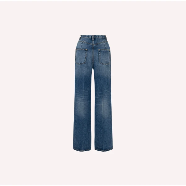 Dice Kayek Straight Leg Jeans in Blue | Denim | Luxury Shoes 