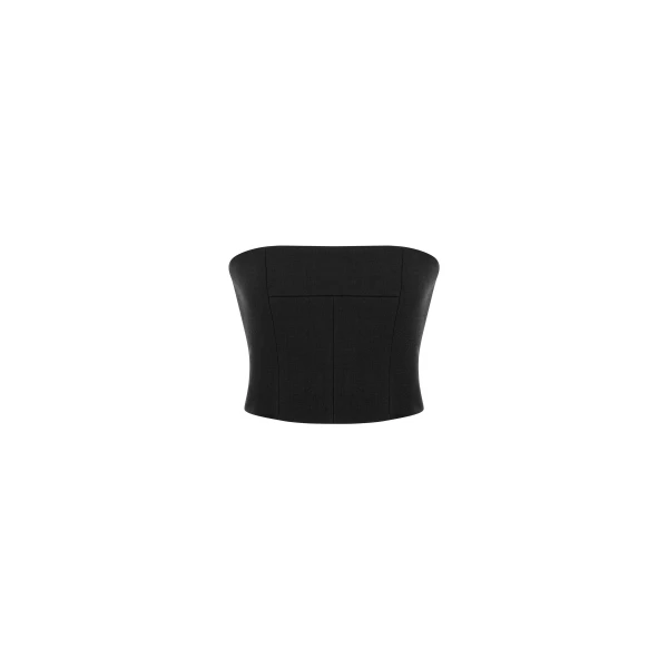 Strapless Corset Top in Black