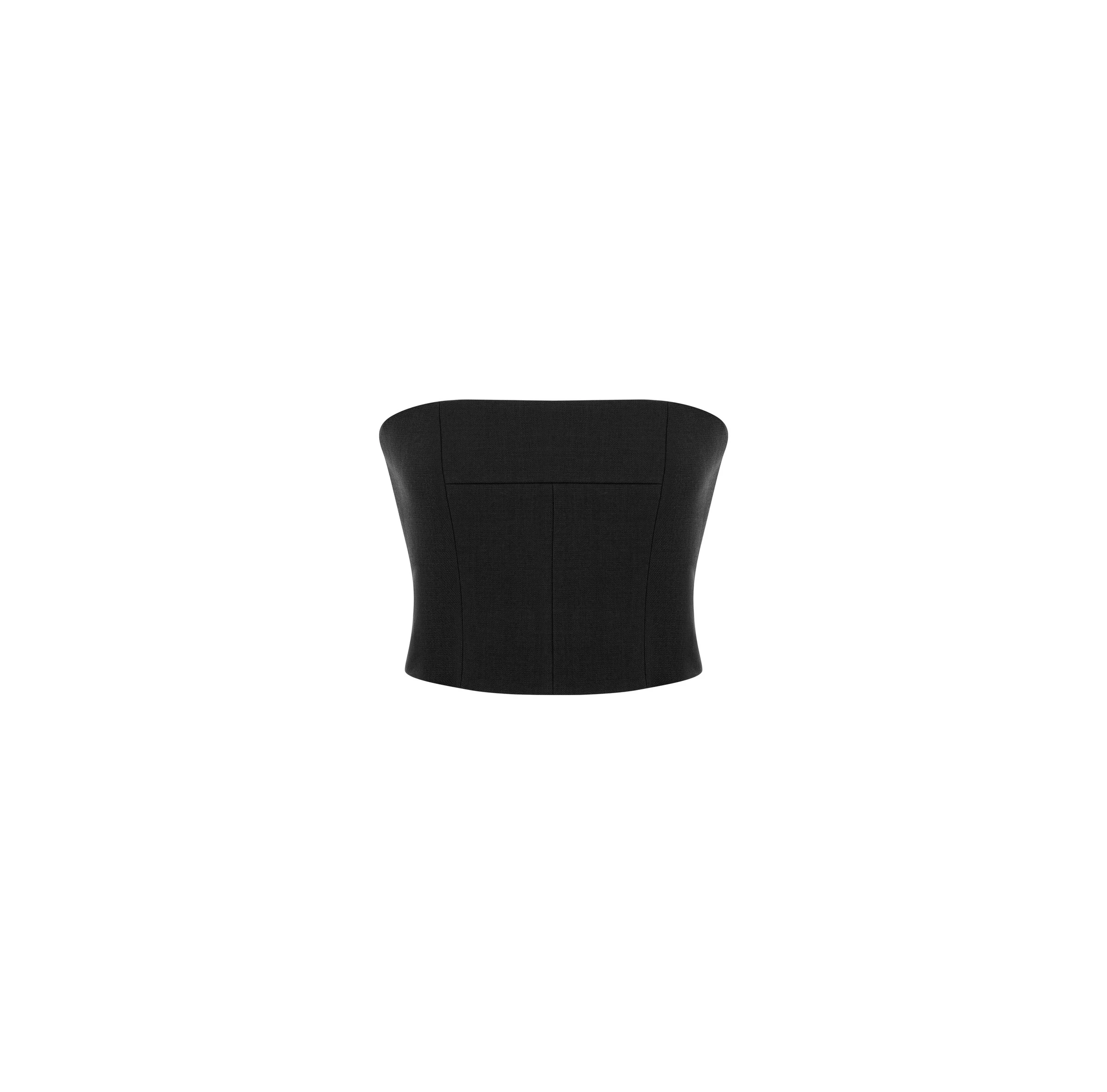 Dice Kayek Strapless Corset Top in Black Dice Kayek Strapless Corset Top in Black | Sleeveless | Luxury Shoes