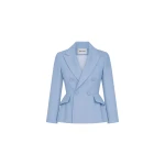 Dice Kayek Tailored Peplum Blazer in Blue | Blazers | Luxury Shoes 
