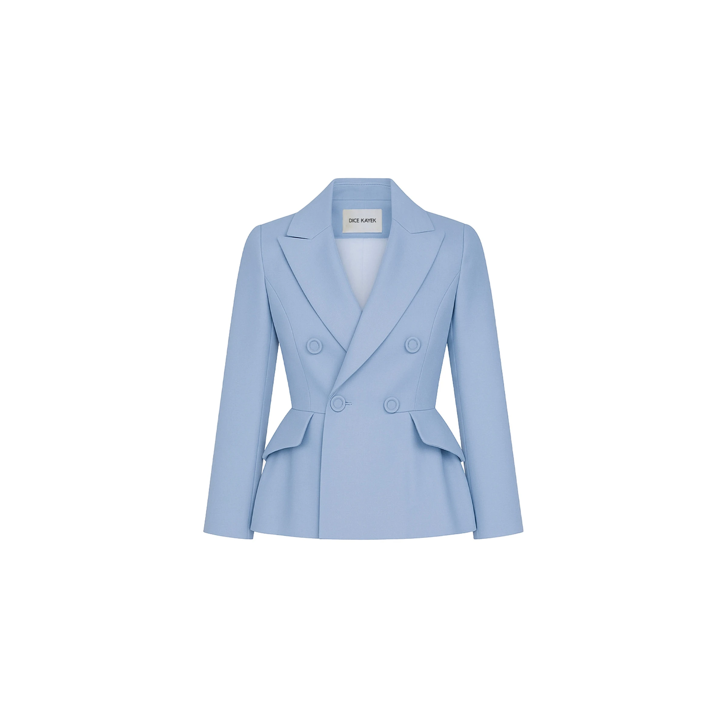 Dice Kayek Tailored Peplum Blazer in Blue Dice Kayek Tailored Peplum Blazer in Blue | Blazers | Luxury Shoes