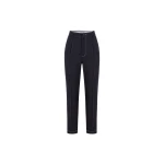 Dice Kayek Tapered Denim Pants with Contrast Stitching in Indigo | Denim | Luxury Shoes 