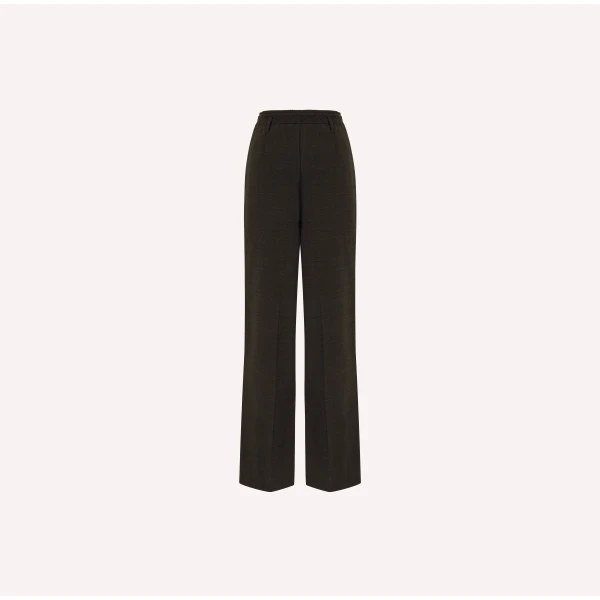 Dice Kayek Wool Tailored Drawstring Trousers in Brown | Tailored pants | Luxury Shoes 