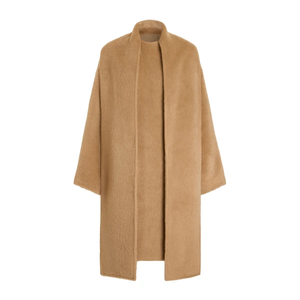 Alpaca velour coat