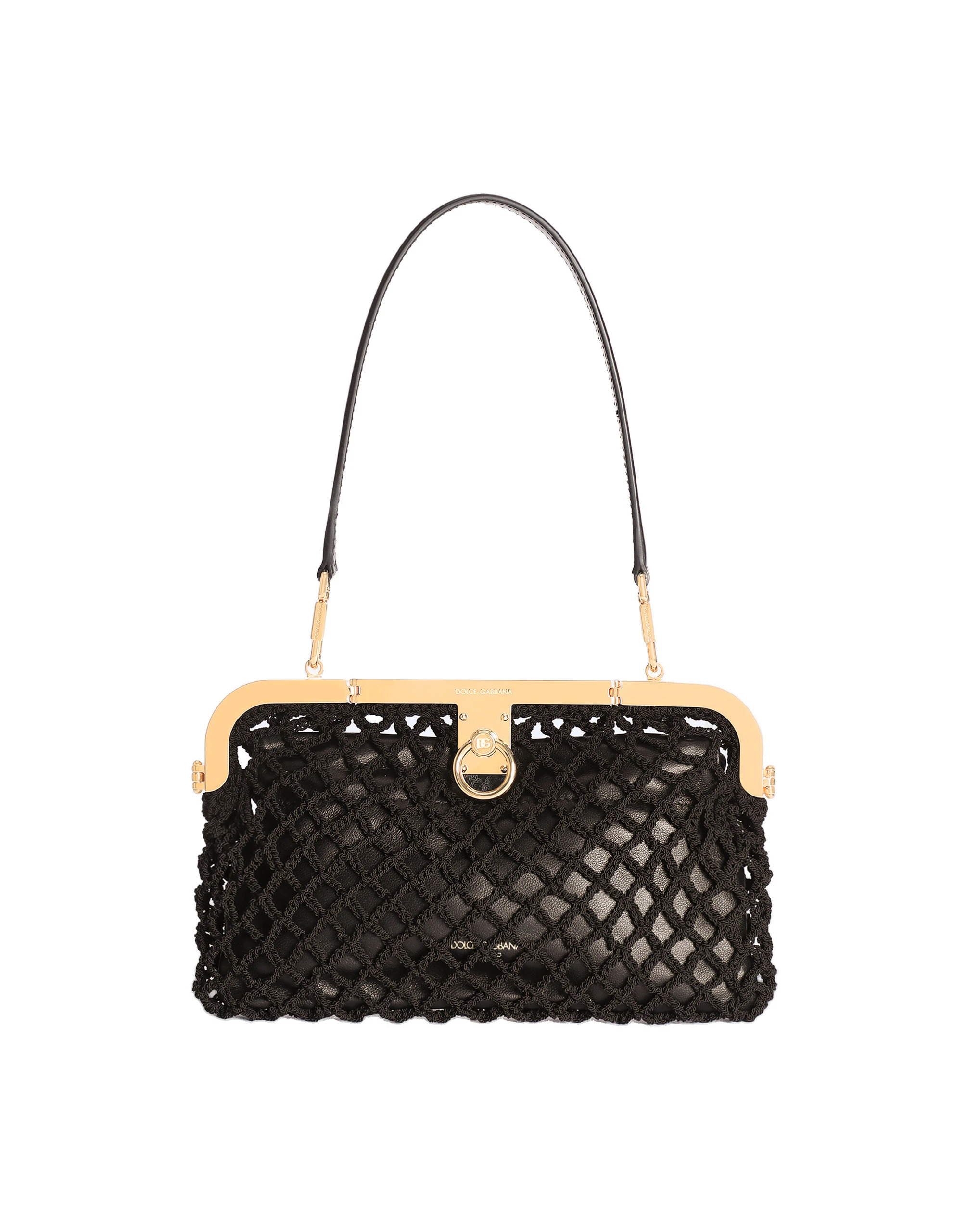 Dolce & Gabbana Amanda handbag in mesh and palmellato calfskin