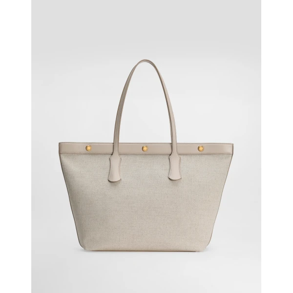 Multicolour Dolce & Gabbana Atene shopping bag in fabric, view 4 | Totes & Top-Handle Bags