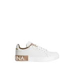 Gold Dolce & Gabbana Calfskin Portofino sneakers | Sneakers