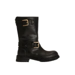 Black Dolce & Gabbana Calfskin biker boots | Boots