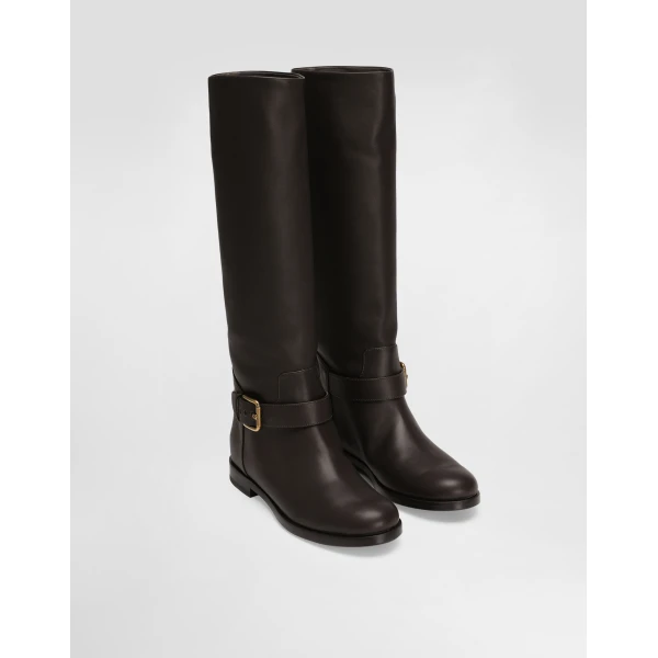 Brown Dolce & Gabbana Calfskin boots, view 2 | Boots