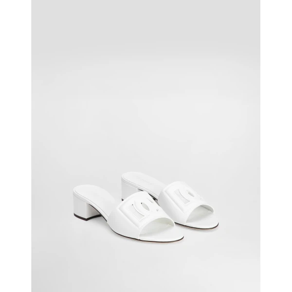 White Dolce & Gabbana Calfskin mules, view 2 | Mules