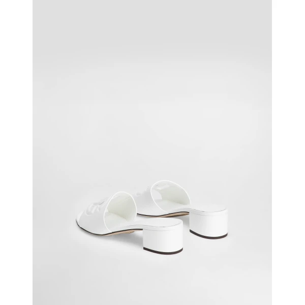 White Dolce & Gabbana Calfskin mules, view 3 | Mules