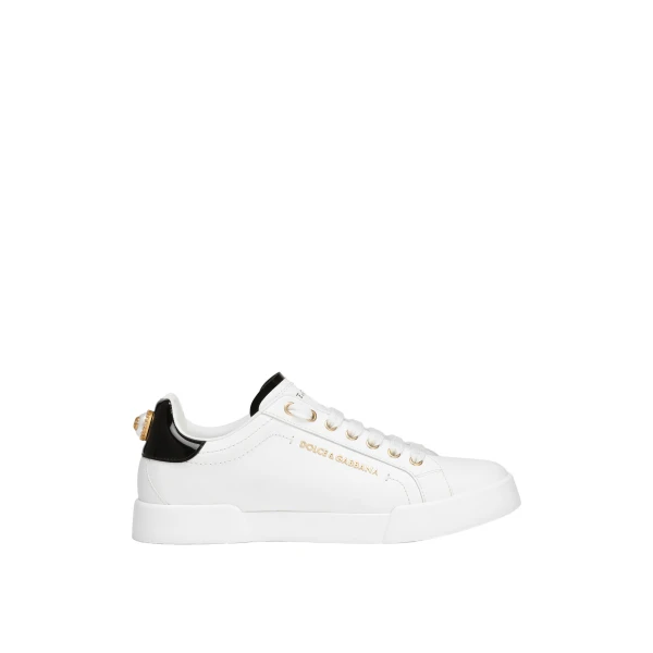 Calfskin nappa Portofino sneakers with lettering