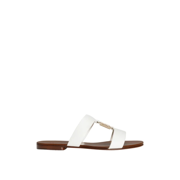Calfskin sliders with DG logo