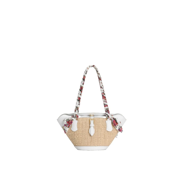 Multicolour Dolce & Gabbana Capri coffa bag in raffia | Totes & Top-Handle Bags