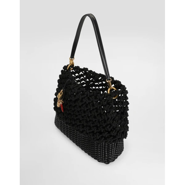 Black Dolce & Gabbana Carla shopper, view 6 | Totes & Top-Handle Bags
