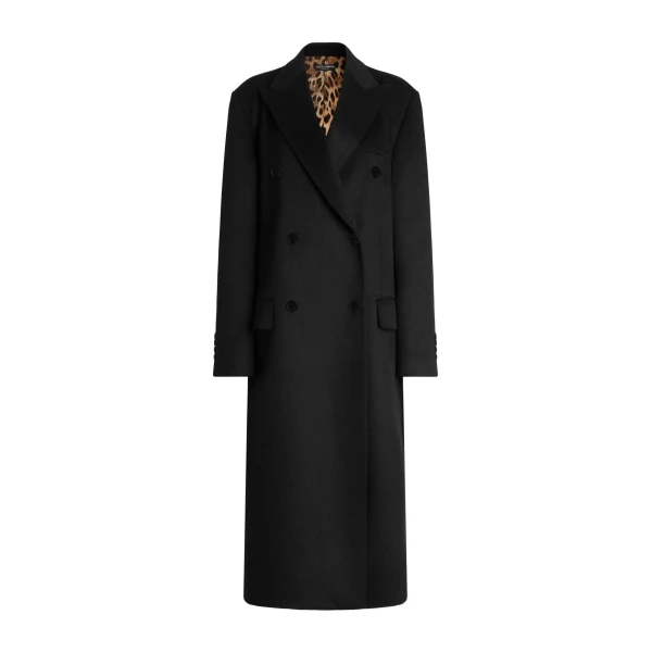 Black Dolce & Gabbana Cashmere double-breasted coat | Coats
