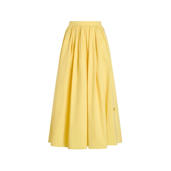 Yellow Dolce & Gabbana Cotton poplin skirt | Skirts
