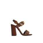 Multicolour Dolce & Gabbana Cowhide keira sandals with embellishements | Sandals