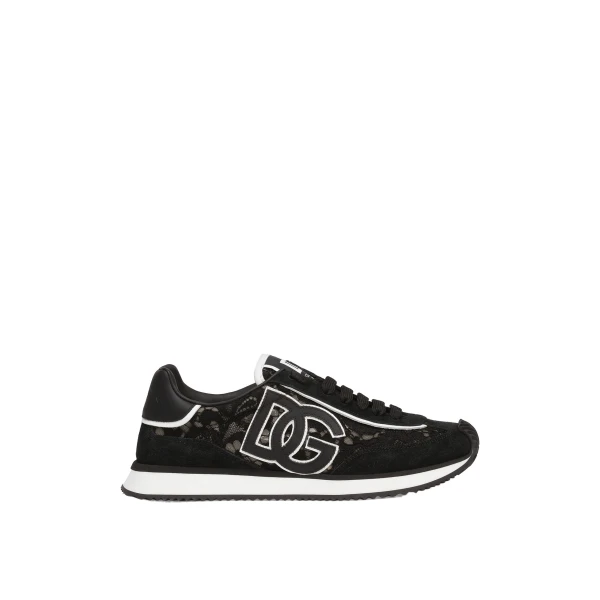 DG Cushion sneakers in calfskin and fabric
