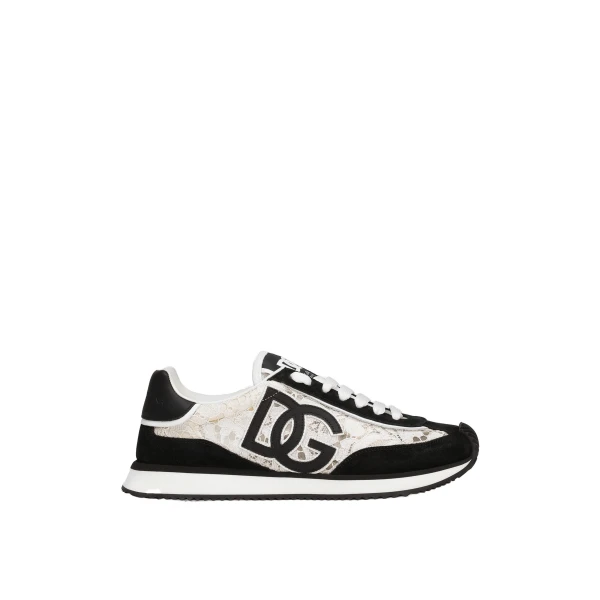 DG Cushion sneakers in calfskin and fabric