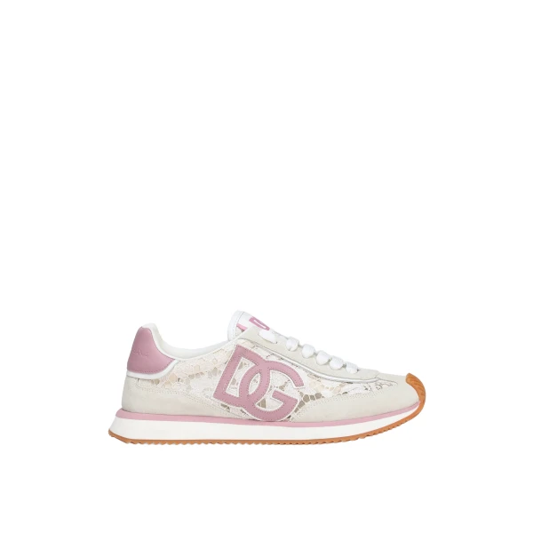 DG Cushion sneakers in lace and fabric