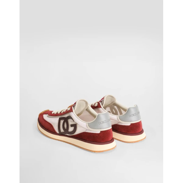 Print Dolce & Gabbana DG Cushion sneakers in printed nylon, view 3 | Sneakers