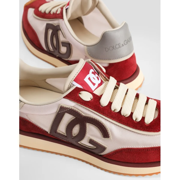 Print Dolce & Gabbana DG Cushion sneakers in printed nylon, view 5 | Sneakers