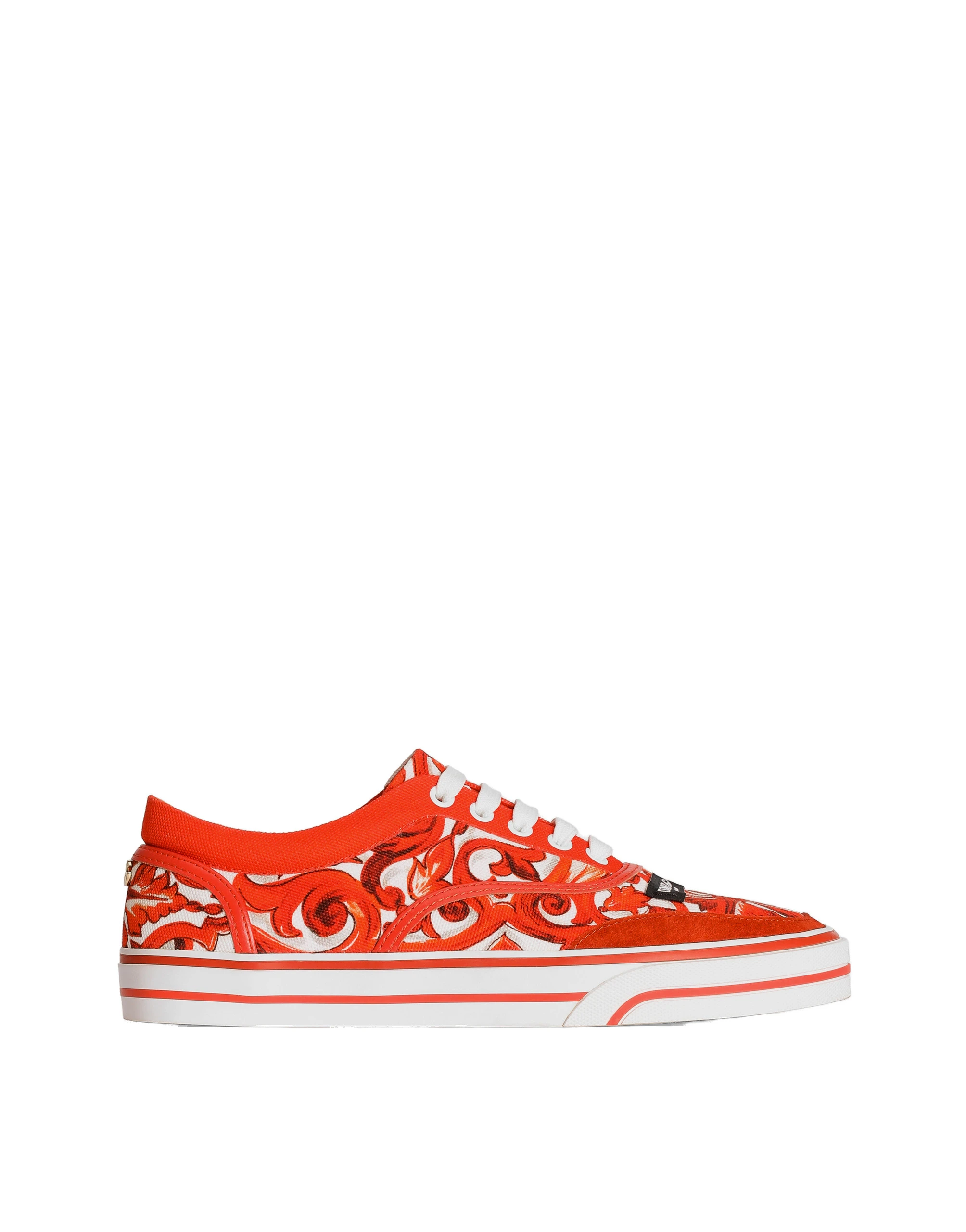 Dolce & Gabbana DG Sailing sneakers in majolica-print canvas