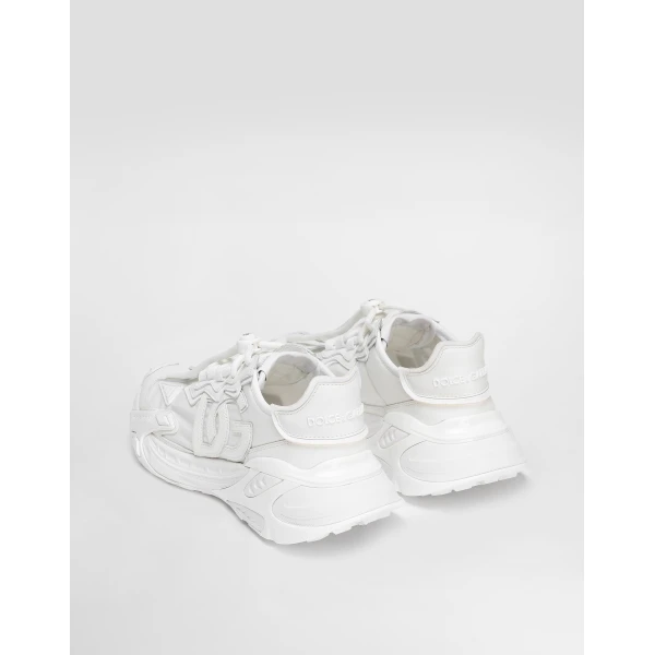 White Dolce & Gabbana Day faster viscose fabric sneakers, view 3 | Sneakers