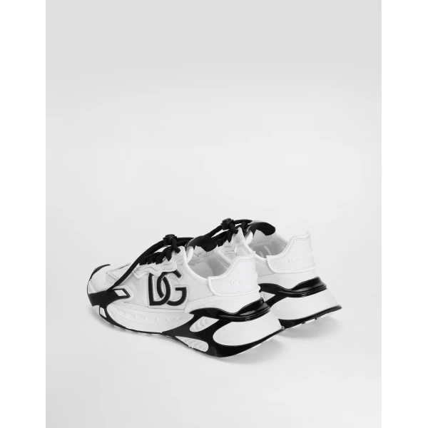 White Dolce & Gabbana Day faster viscose fabric sneakers, view 3 | Sneakers