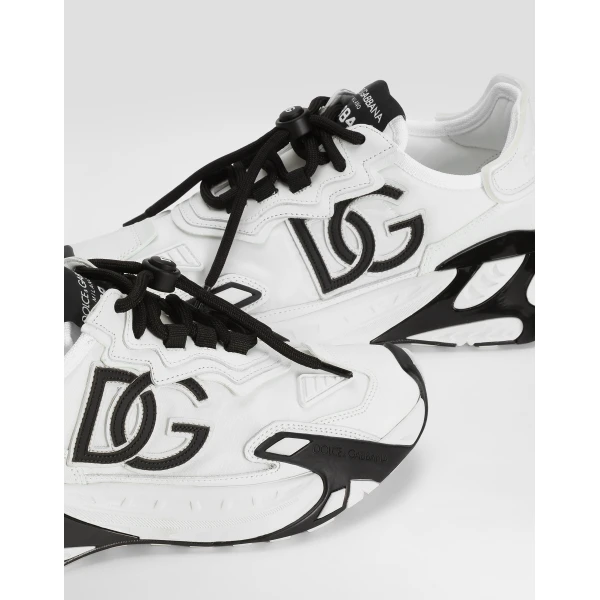 White Dolce & Gabbana Day faster viscose fabric sneakers, view 4 | Sneakers