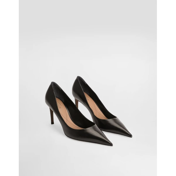 Black Dolce & Gabbana Devotion calfskin pumps, view 2 | Heels
