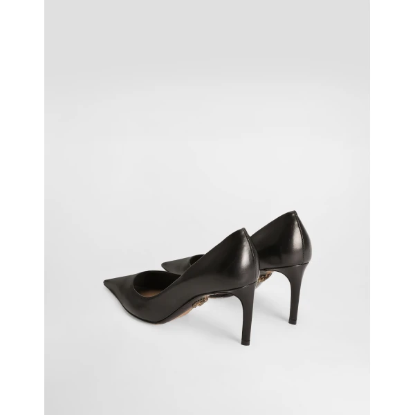 Black Dolce & Gabbana Devotion calfskin pumps, view 3 | Heels