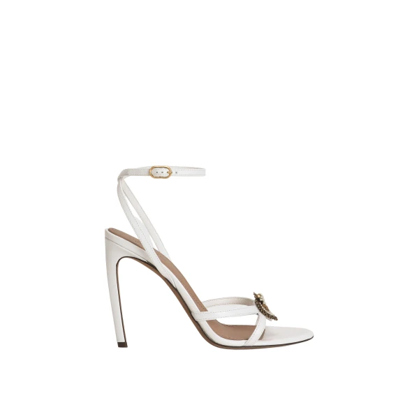 White Dolce & Gabbana Devotion calfskin sandals | Sandals