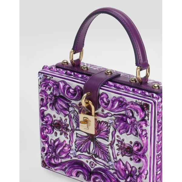 Multicolour Dolce & Gabbana Dolce Box Majolica resin handbag, view 6 | Totes & Top-Handle Bags