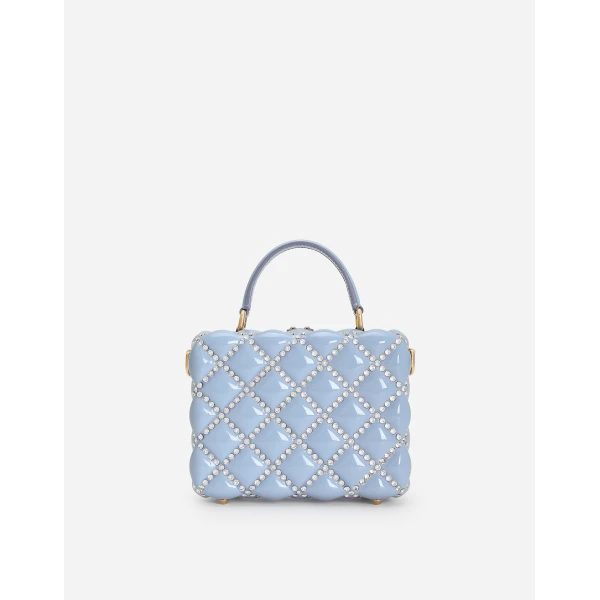 Light Blue Dolce & Gabbana Dolce Box handbag, view 4 | Totes & Top-Handle Bags
