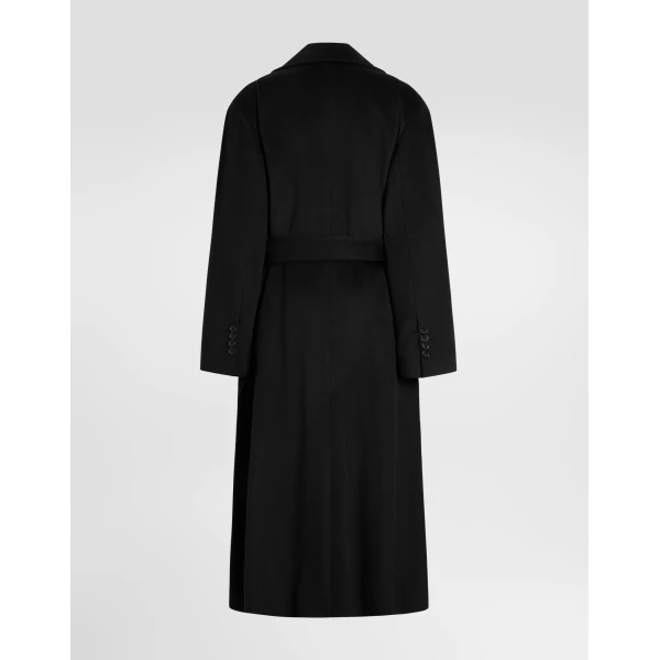 Black Dolce & Gabbana Double-breasted coat in wool, view 2 | Wool Coat