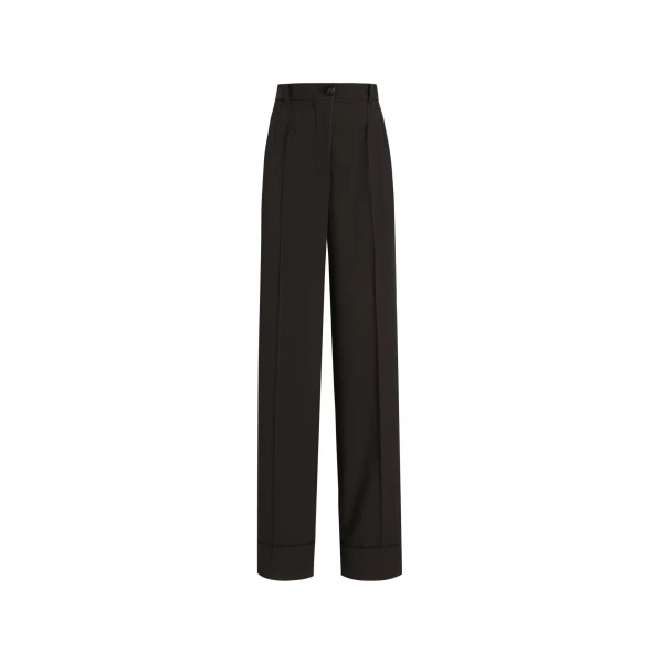 Black Dolce & Gabbana Flared woolen pants | Pants