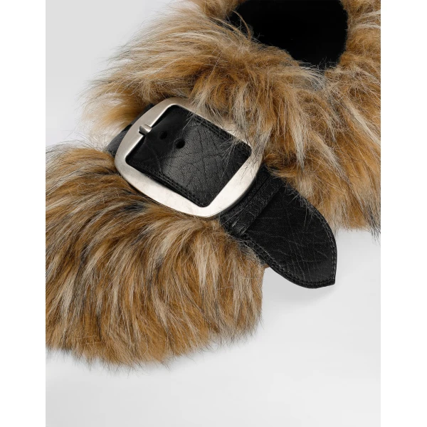 Multicolour Dolce & Gabbana Fur loafers, view 4 | Loafers
