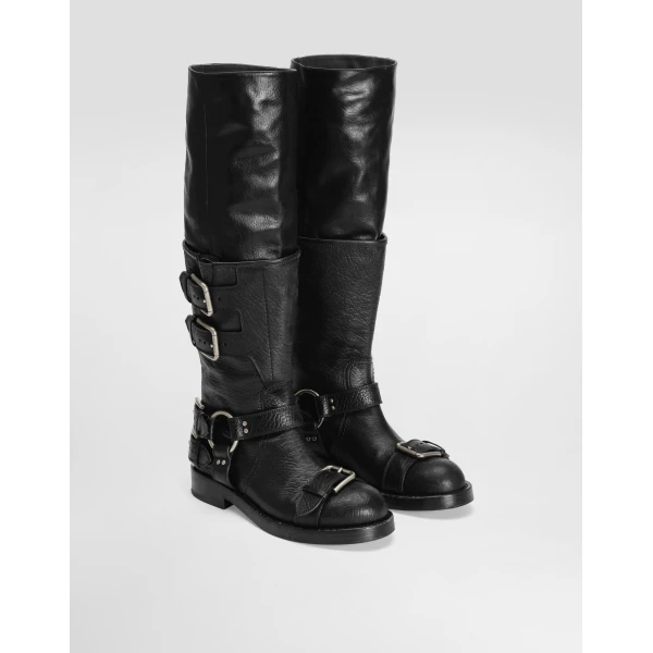 Black Dolce & Gabbana Horse leather boots, view 2 | Boots