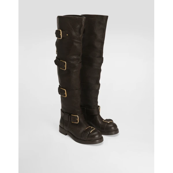 Brown Dolce & Gabbana Horse leather boots, view 2 | Boots